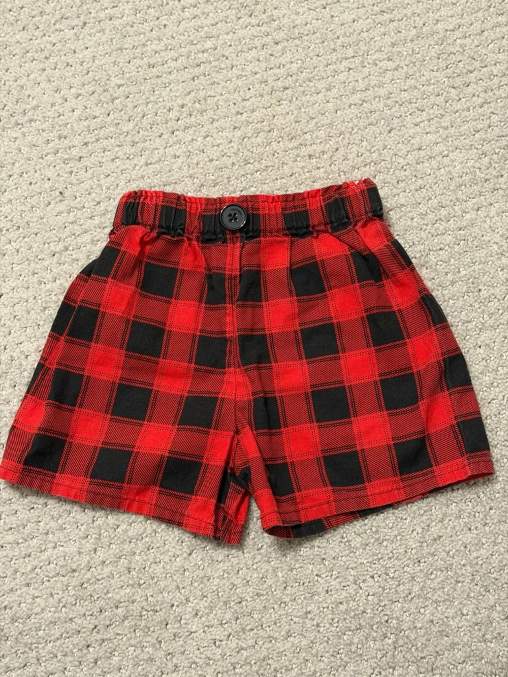 Christmas Plaid Shorts Set - 2T